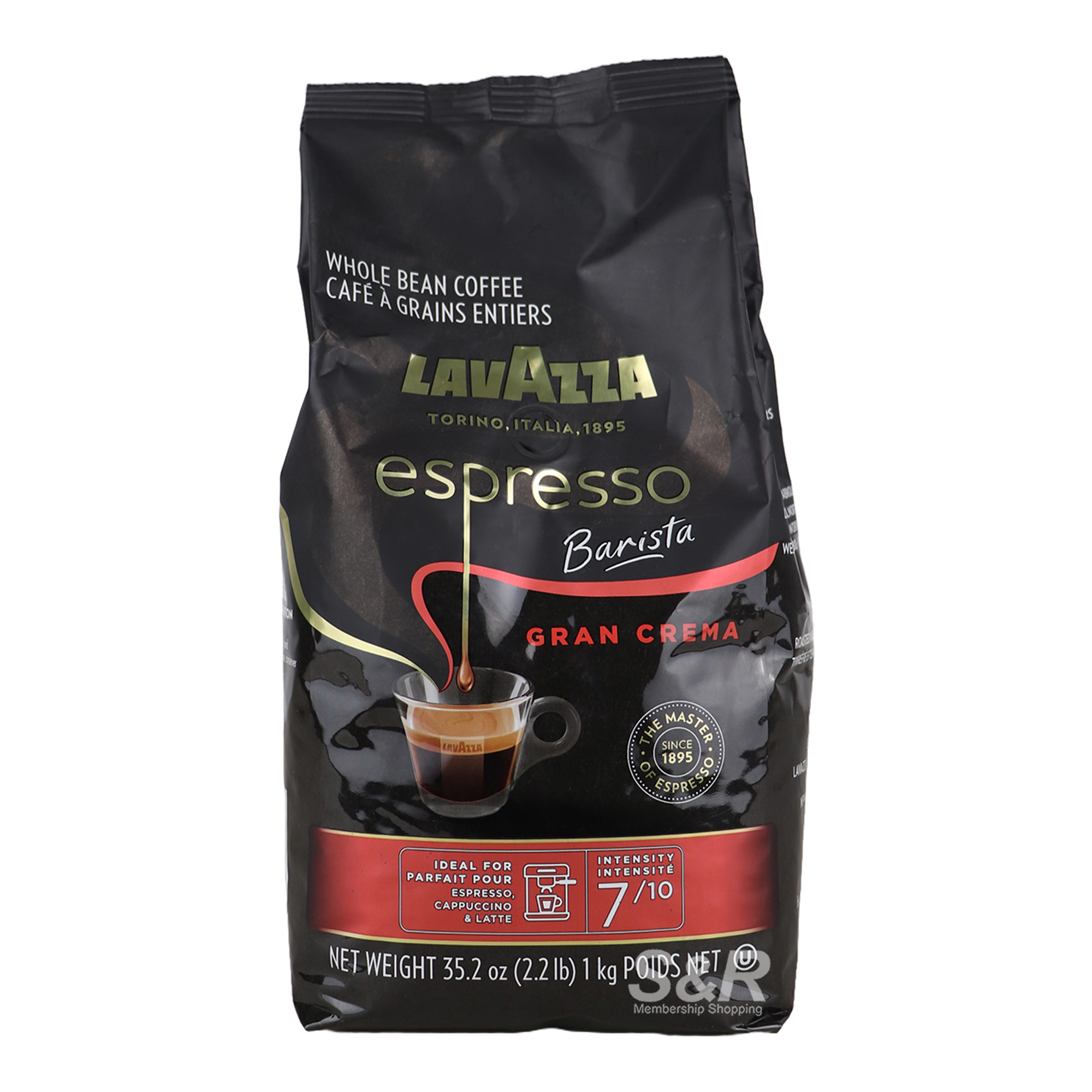 Lavazza Espresso Barista Whole Bean Coffee 1kg